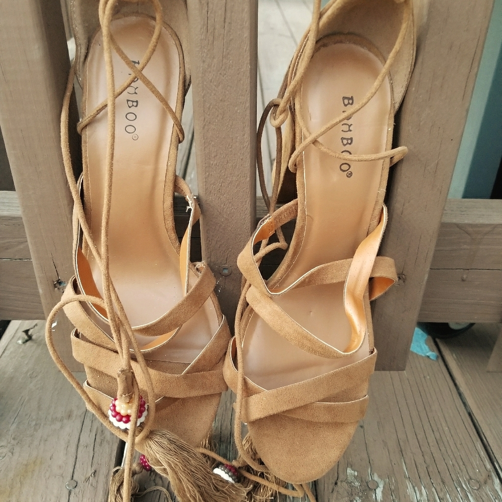 Bamboo Lace-up Women Shoes